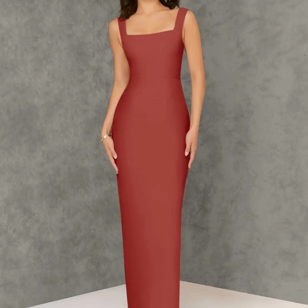 Azazie Flori Terracotta Bridesmaid Dress | NWT | Size 12